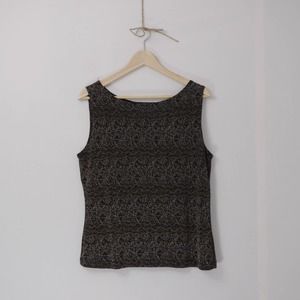 Fashion Bug Embellished Beaded Tank Top in XL